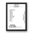 Blur Wembley Stadium London 8 July 2023 Setlist Poster - Setlist