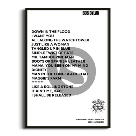 Bob Dylan Brighton 26th March 1995 - Gig Setlist - Setlist