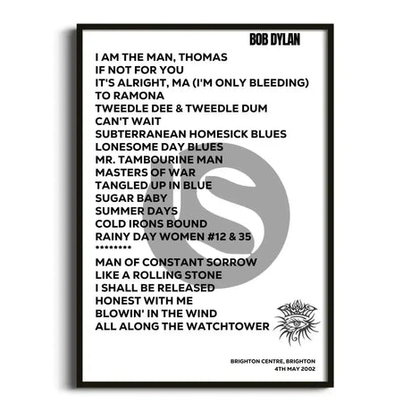 Bob Dylan Brighton 4th May 2002 - Gig Setlist - Setlist