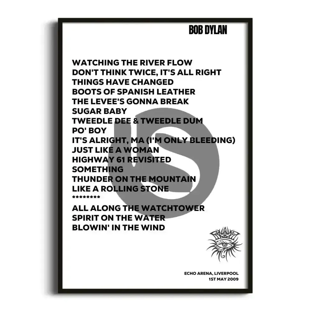 Bob Dylan Liverpool 1st May 2009 - Gig Setlist - Setlist