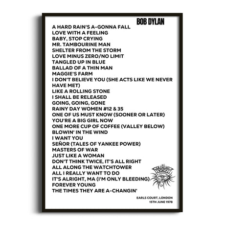 Bob Dylan London 15th June 1978 - Gig Setlist - Setlist