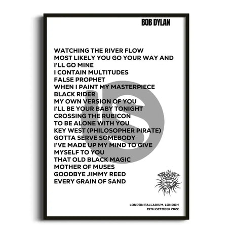 Bob Dylan London 19th October 2022 - Gig Setlist - Setlist