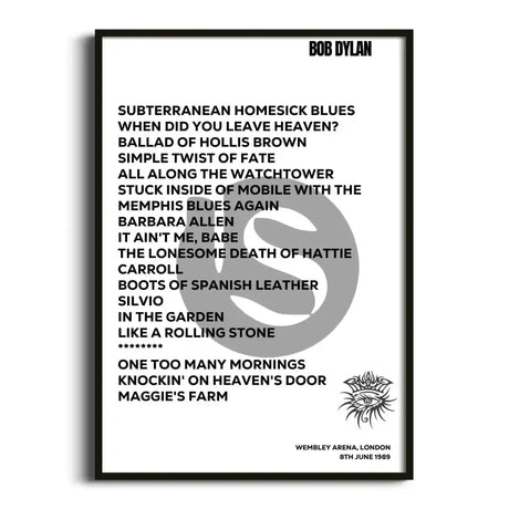 Bob Dylan London 8th June 1989 - Gig Setlist - Setlist