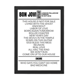 Bon Jovi Setlist 10-10-2016-London - Setlist