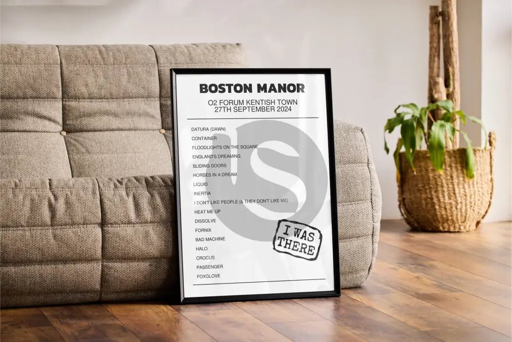 Boston Manor 27th September 2024 O2 Forum Kentish Town London I Was There - Setlist