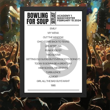 Bowling For Soup Manchester Academy Manchester February 15 2024 Setlist - Setlist