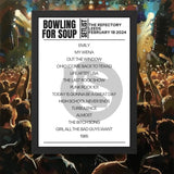 Bowling For Soup The Refectory Leeds February 18 2024 Setlist - Setlist