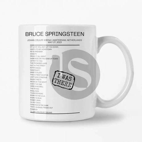 Bruce Springsteen Amsterdam May 27 2023 Setlist Mug - I Was There - Setlist