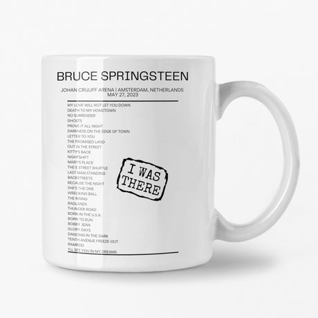 Bruce Springsteen Amsterdam May 27 2023 Setlist Mug - I Was There - Setlist