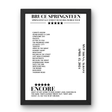 Bruce Springsteen April 15, 2024 MVP Arena Albany Setlist Poster - Setlist