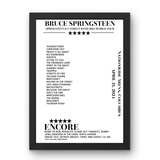 Bruce Springsteen April 21, 2024 Nationwide Arena Columbus Setlist Poster - Setlist