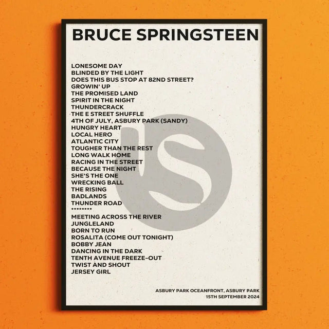 Bruce Springsteen Asbury Park 15th September 2024 - Gig Setlist - Setlist