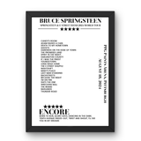 Bruce Springsteen August 18, 2024 PPG Paints Arena Pittsburgh Setlist Poster - Setlist