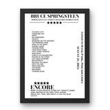 Bruce Springsteen August 21, 2024 Citizens Bank Park Philadelphia Setlist Poster - Setlist