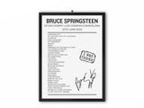 Bruce Springsteen Barcelona June 20 2024 Setlist Poster - Setlist