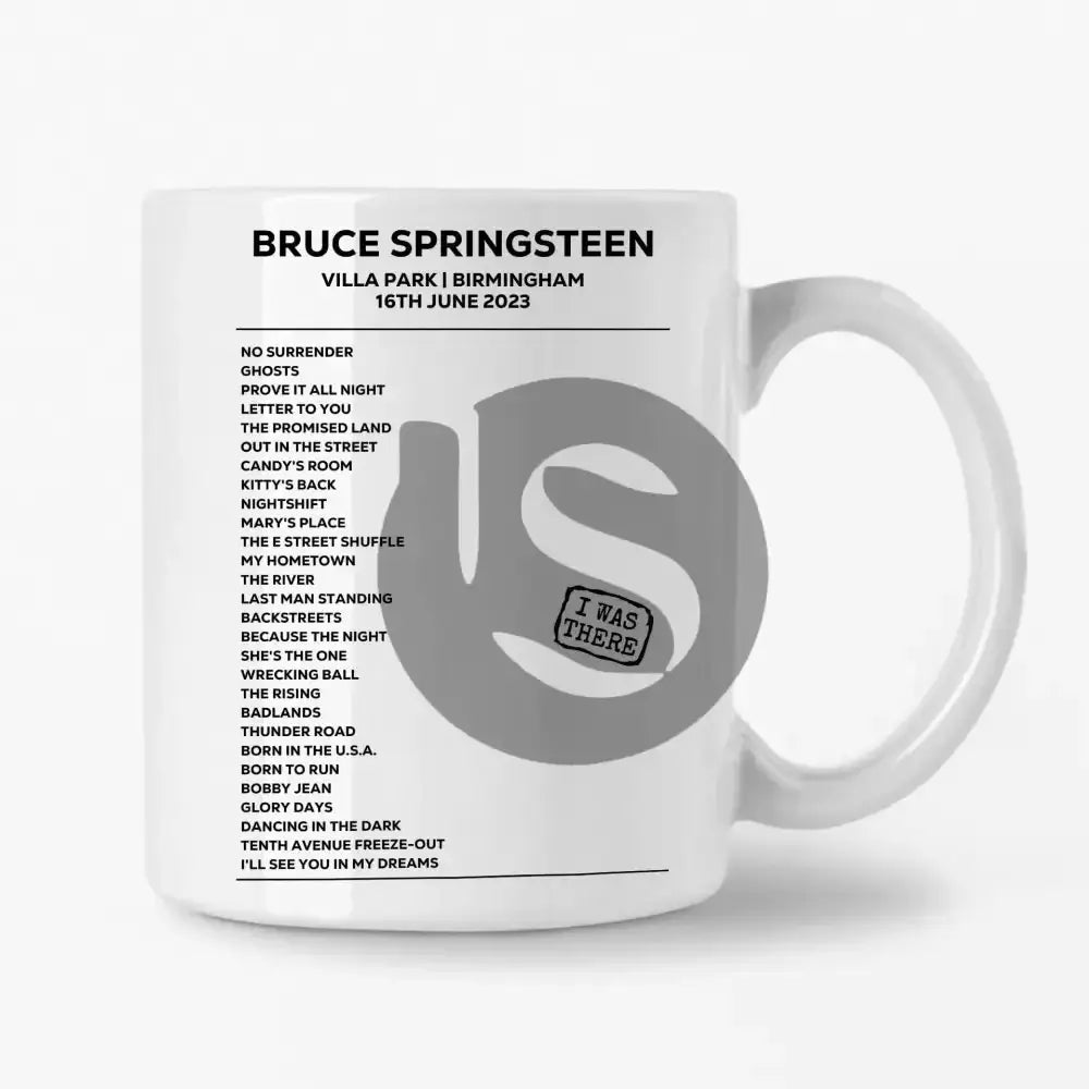 Bruce Springsteen Birmingham 16th June 2023 Setlist Mug - Setlist