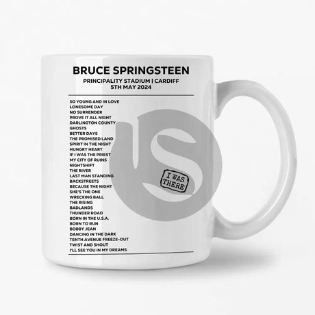 Bruce Springsteen Cardiff 5th May 2024 Setlist Mug - Setlist