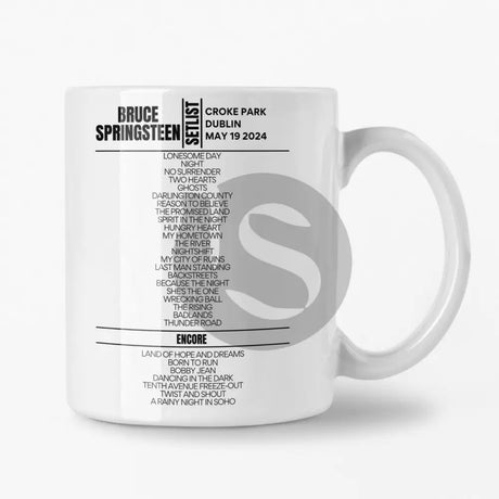 Bruce Springsteen Dublin May 19 2024 Setlist Mug - Setlist