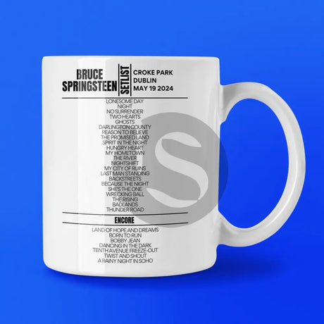 Bruce Springsteen Dublin May 19 2024 Setlist Mug - Setlist