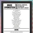 Bruce Springsteen Dublin May 5th 2023 Setlist - Setlist