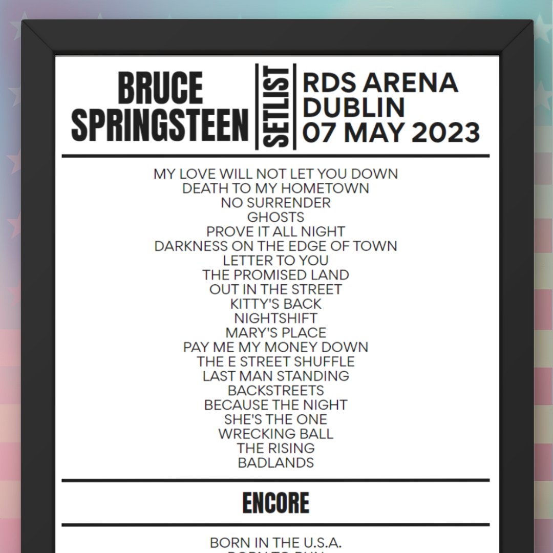 Bruce Springsteen Dublin May 7th 2023 Setlist - Setlist