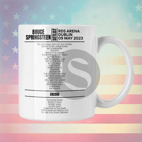 Bruce Springsteen Dublin May 9th 2023 Setlist Mug - Setlist