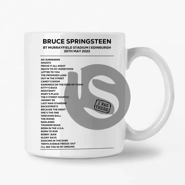 Bruce Springsteen Edinburgh 30th May 2023 Setlist Mug - Setlist