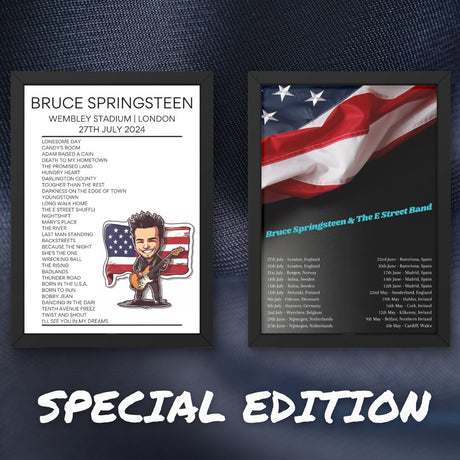 Bruce Springsteen Europe 2024 - Sticker Setlist Bundles - Setlist