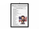 Bruce Springsteen Europe 2024 - Sticker Setlist Bundles - Setlist