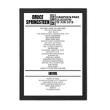 Bruce Springsteen Glasgow 18 June 2013 Replica Setlist - Setlist