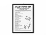 Bruce Springsteen Goffertpark June 29 2024 Setlist Poster - Setlist