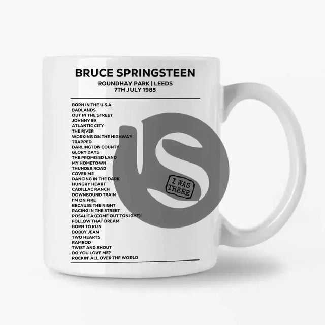 Bruce Springsteen Leeds 7th July 1985 Setlist Mug - Setlist