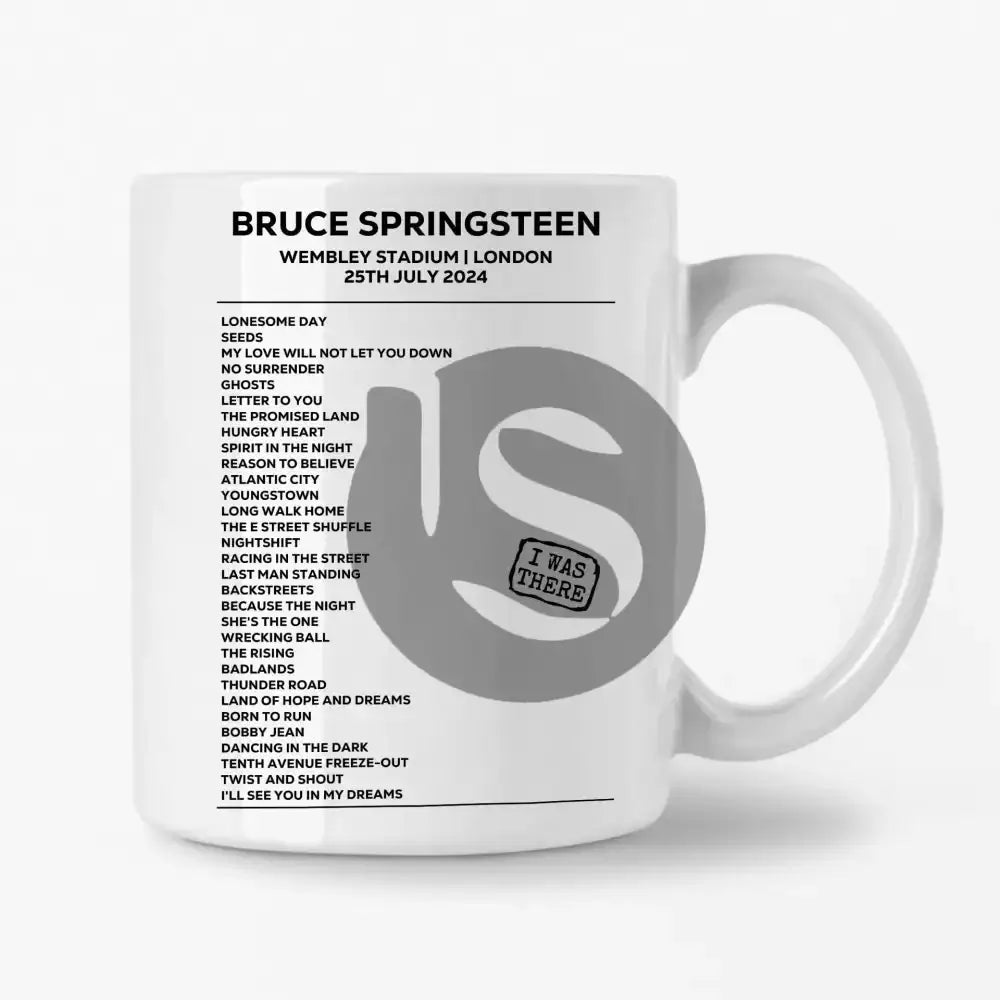 Bruce Springsteen London 25th July 2024 Setlist Mug - Setlist