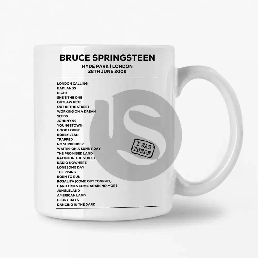 Bruce Springsteen London 28th June 2009 Setlist Mug - Setlist