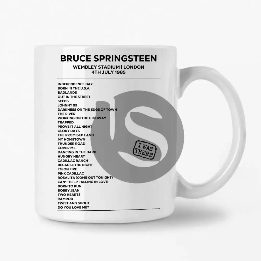 Bruce Springsteen London 4th July 1985 Setlist Mug - Setlist