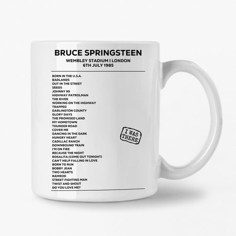 Bruce Springsteen London 6th July 1985 Setlist Mug - Setlist