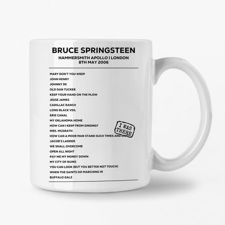 Bruce Springsteen London 8th May 2006 Setlist Mug - Setlist