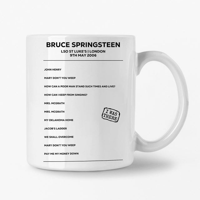 Bruce Springsteen London 9th May 2006 Setlist Mug - Setlist