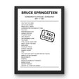 Bruce Springsteen May 17, 1981 Edinburgh Playhouse Edinburgh Setlist Poster - Setlist