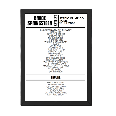 Bruce Springsteen Rome May 2023 Setlist - Setlist