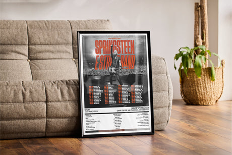 Bruce Springsteen Springsteen & E Street Band 2024 World Tour Chase Center San Francisco 31st March 2024 - Setlist Tour Poster - Setlist