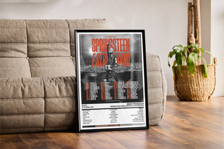 Bruce Springsteen Springsteen & E Street Band 2024 World Tour Mohegan Sun Arena Uncasville 12th April 2024 - Setlist Tour Poster - Setlist