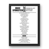 Bruce Springsteen Sunderland May 2024 Replica Setlist - Classic Design - Setlist