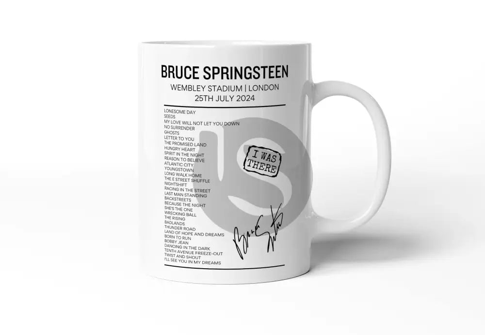 Bruce Springsteen Tour 2024 Setlist Mug - Setlist