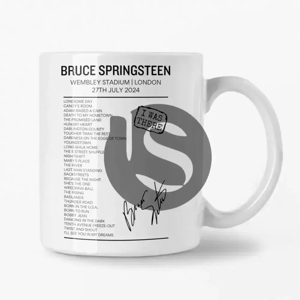 Bruce Springsteen Wembley Stadium July 27 2024 Setlist Mug - Setlist