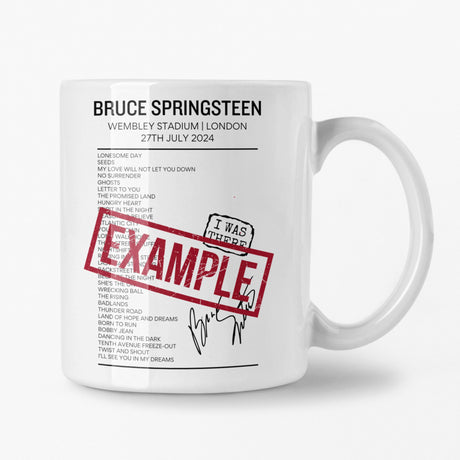 Bruce Springsteen Wembley Stadium July 27 2024 Setlist Mug PRE ORDER - Setlist