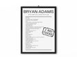 Bryan Adams Royal Albert Hall London May 13, 2024 Replica Setlist - Setlist