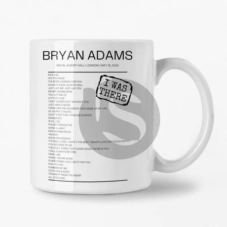 Bryan Adams Royal Albert Hall London May 15, 2024 Replica Setlist Mug - Setlist