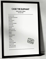 Cage the Elephant 10th July 2017 Union Chapel London - I Was There - Setlist