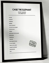 Cage the Elephant 17th January 2017 O2 ABC Glasgow - I Was There - Setlist